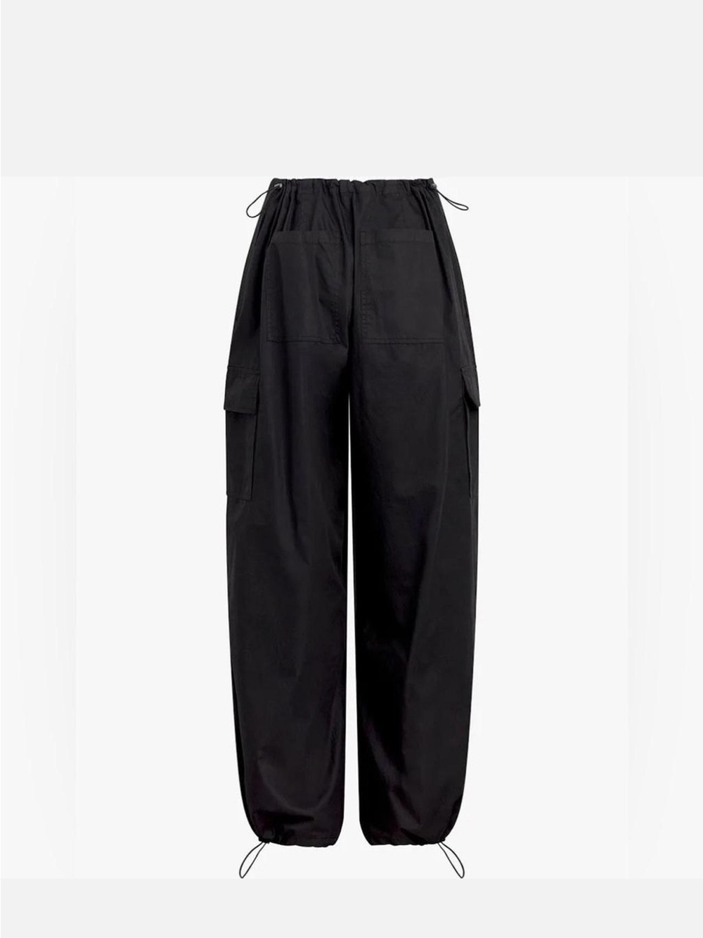 Favorite Daughter Black Cargo Track Joggers